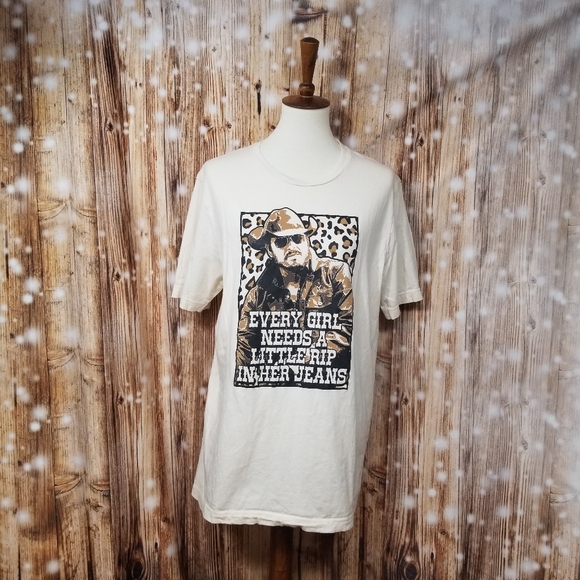 Bella + Canvas Tops - "Every Girl Needs A Little Rip In Her Jeans" Yellowstone Women's Graphic T-Shirt